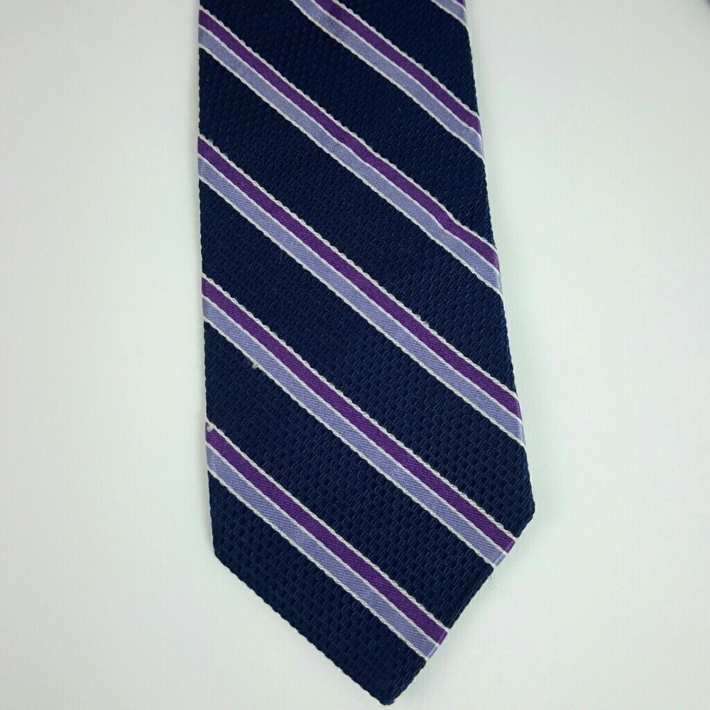 Brooks Brothers Irregular Silk Blue Stripe Tie